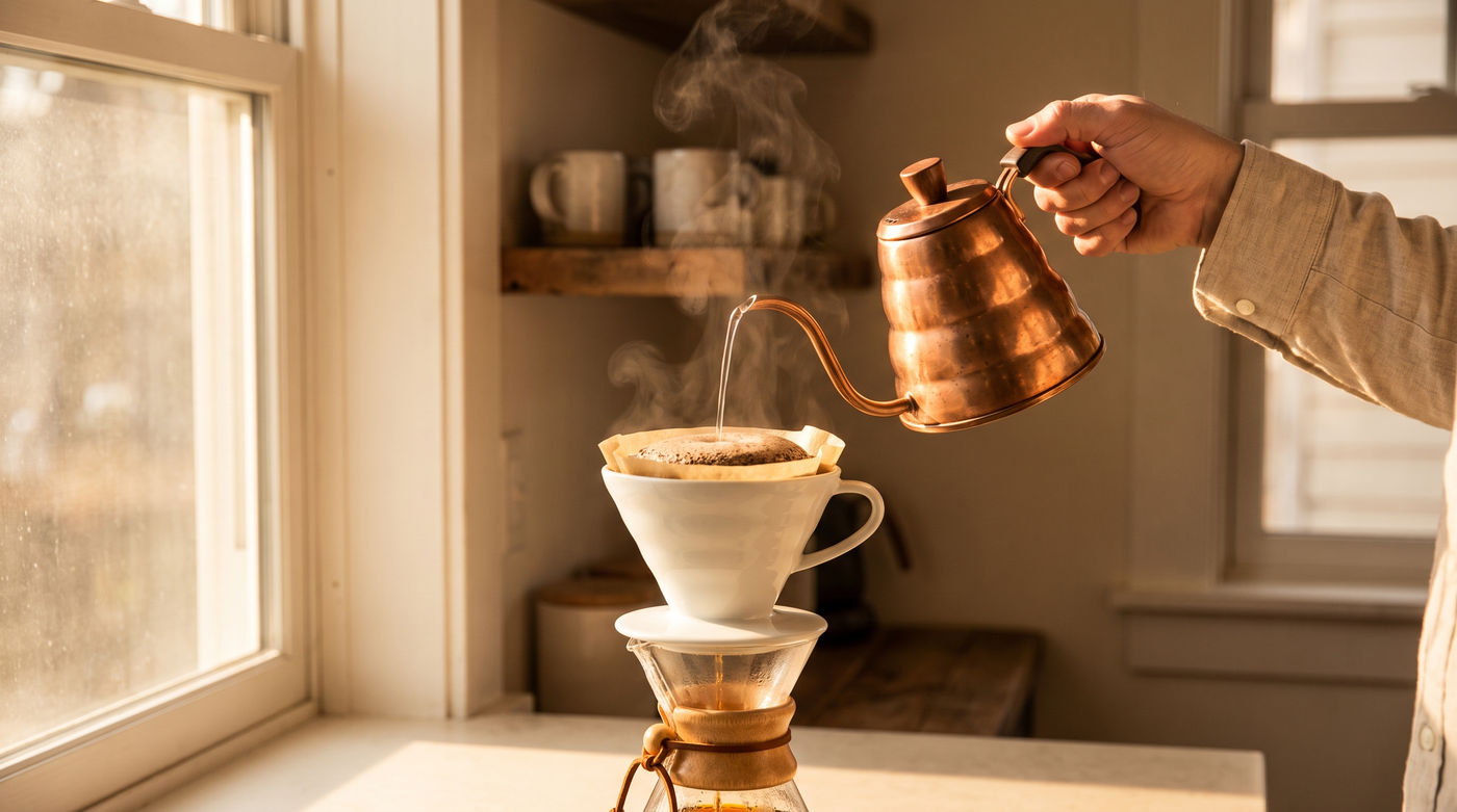 V60 em casa: uma receita simples para começar